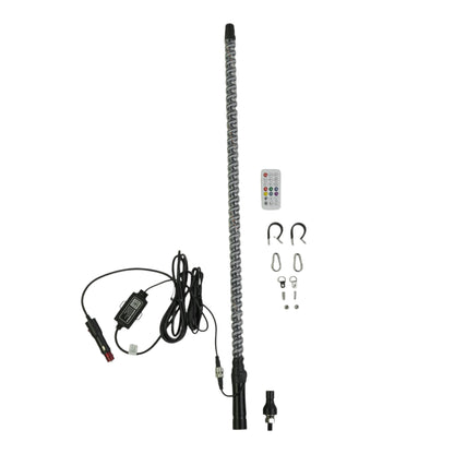 RBG LED Antenna Whip with Remote  & app control
