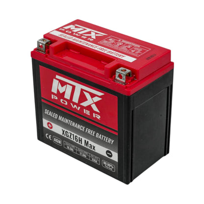 MTX Power- XGZ16H MAX-MF Sealed AGM Auxiliary Battery - 12V  16.5Ah for Jeep Wrangler