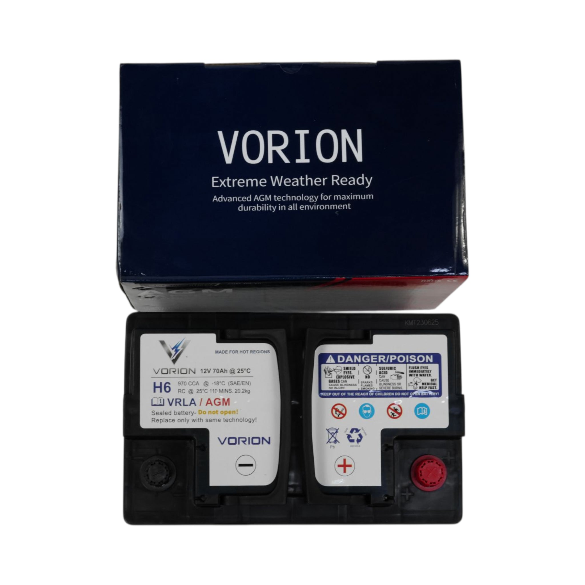 Vorion AGM Sealed Battery H6-70  -12V, 70Ah