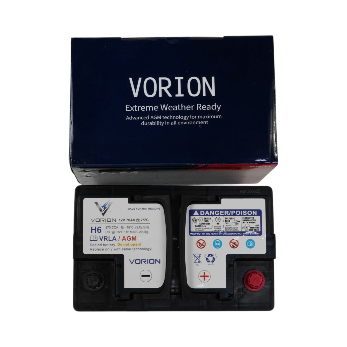 Vorion AGM Sealed Battery H6-70  -12V, 70Ah