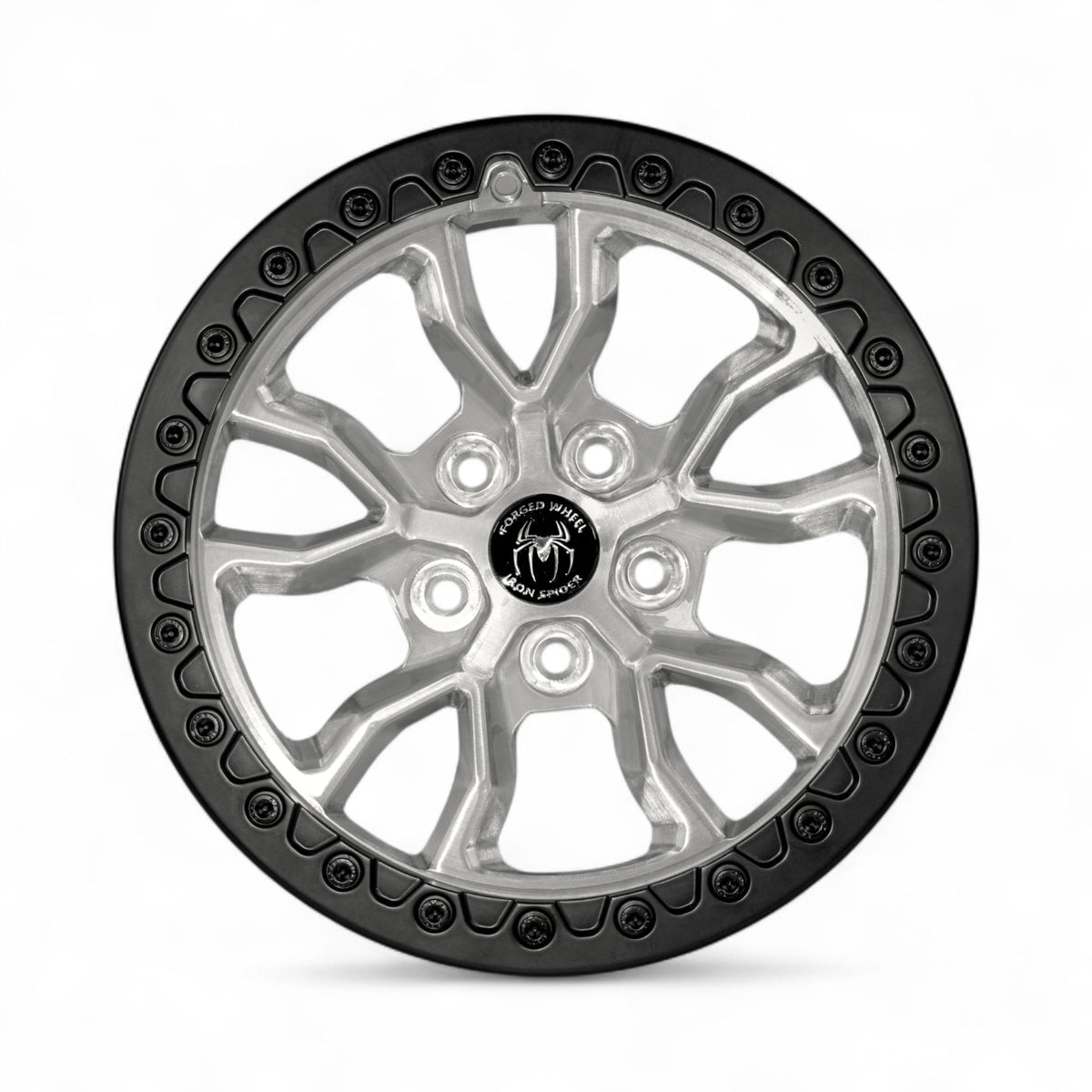Spider Banded Rims Machined Aluminum Iron Spider Forged Aluminum Rims With Mat Black Bead ...
