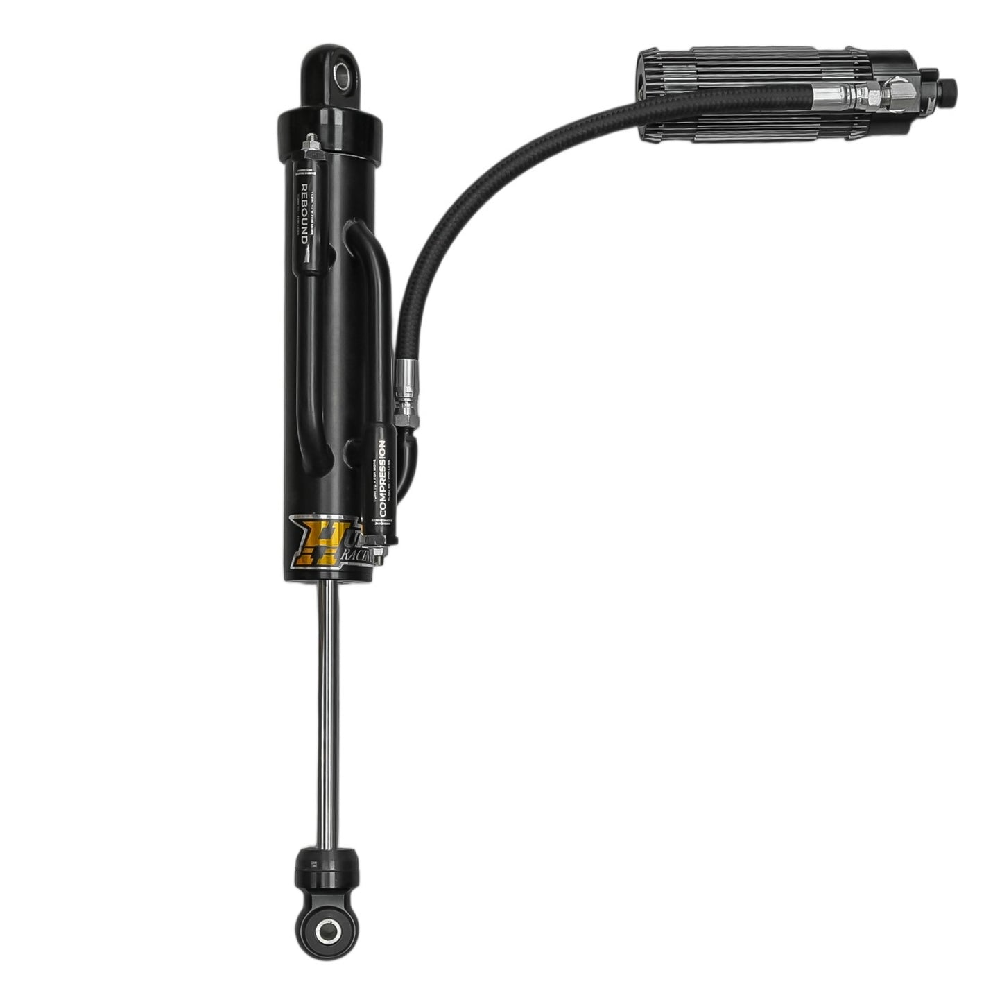 Hurricane Performance Adventure Series 2.5" Double Bypass Racing Shocks with Double adjust Remote Reservoir for Jeep Wrangler JK