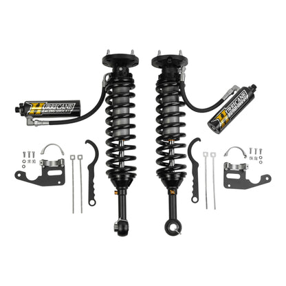 Hurricane Racing Shocks Extreme Series 2.5 Front Coil-Over and 2.5 Monotube Rear Shocks with Remote Reservoir and 3-Way Damping Adjustment for Land Cruiser 250 (2024–2026)
