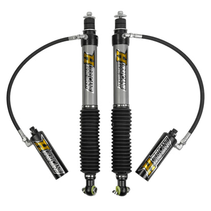 Hurricane Racing Shocks Extreme Series 2.5 Front Coil-Over and 2.5 Monotube Rear Shocks with Remote Reservoir and 3-Way Damping Adjustment for Land Cruiser 250 (2024–2026)