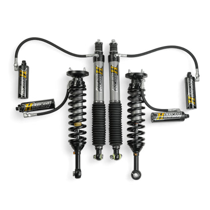 Hurricane Racing Shocks Extreme Series 2.5 Front Coil-Over and 2.5 Monotube Rear Shocks with Remote Reservoir and 3-Way Damping Adjustment for Land Cruiser 250 (2024–2026)