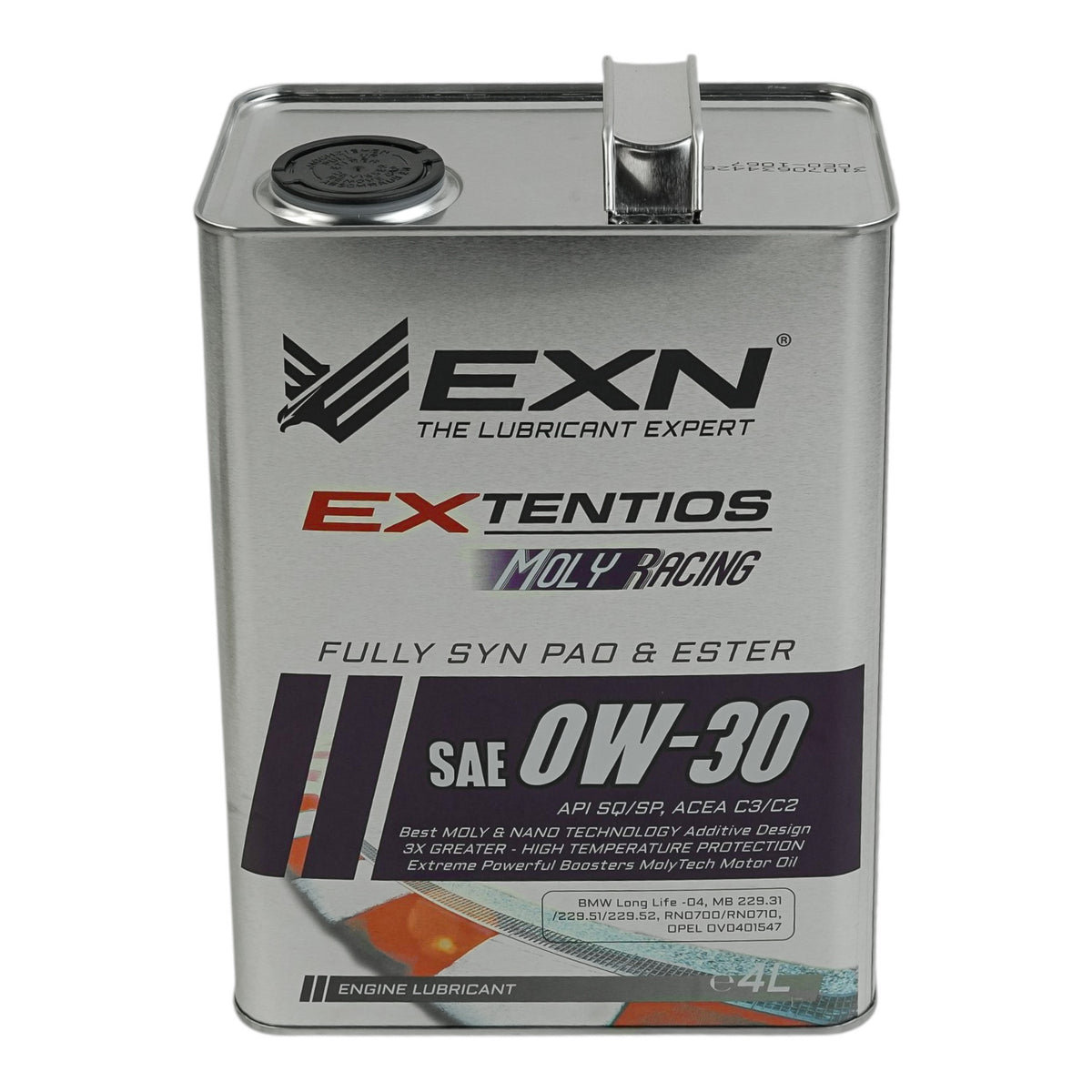 EXTENTIOS MOLYRACING SAE 0W30-100% ESTER -ENGINE OIL-4L