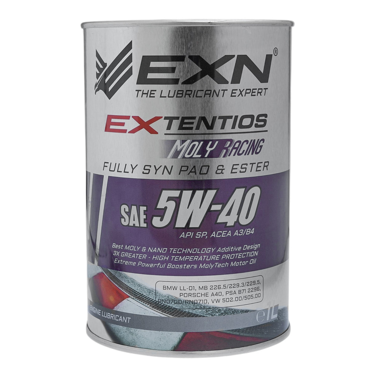 EXTENTIOS MOLYRACING SAE 5W40-100% ESTER -ENGINE OIL- 1L