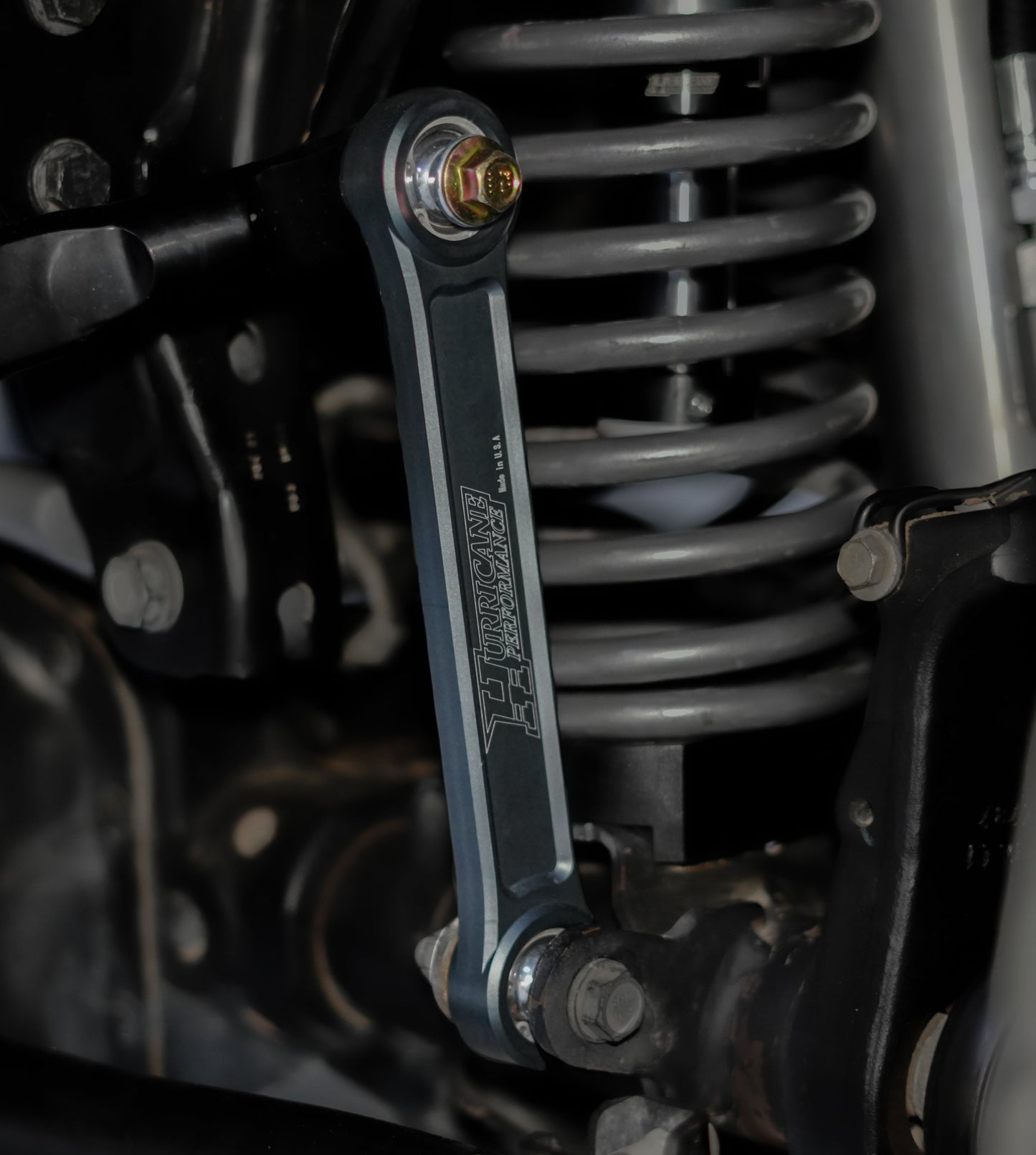 Hurricane Performance Forged Aluminium Front Sway Bar End Link with Heim Joints for Jeep Wrangler JL/JK