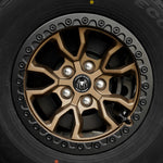 Bronze Iron Spider Forged Aluminum Rims With Mat Black Beadlock for Jeep Wrangler JK/JL/JT