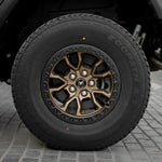 Bronze Iron Spider Forged Aluminum Rims With Mat Black Beadlock for Jeep Wrangler JK/JL/JT