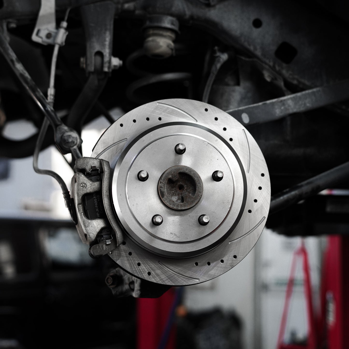 Hurricane Performance Slotted & Drilled Rear Brake Discs For Jeep Wrangler JK