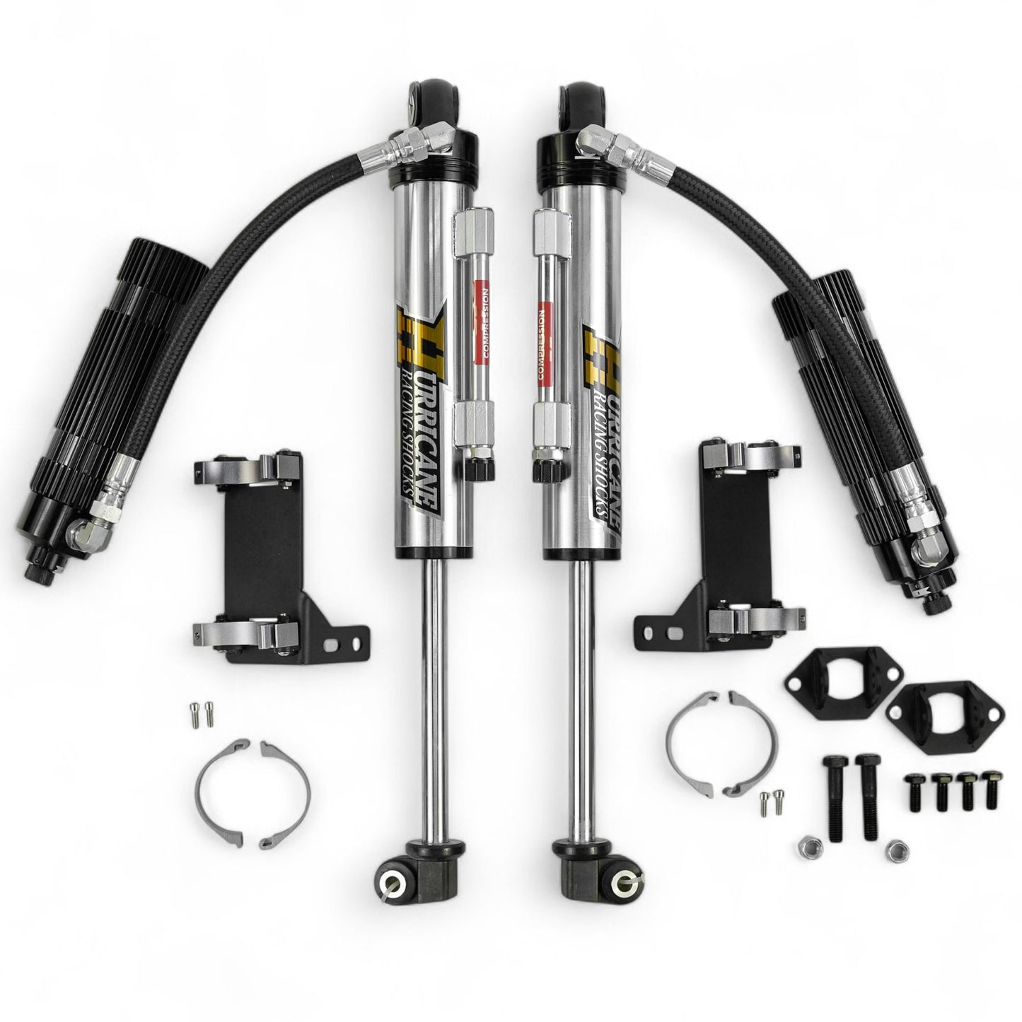 Hurricane Performance Extreme Seires  2.5", Single Tube Bypass Shocks  with Remote Resevoir for Jeep Wrangler JK