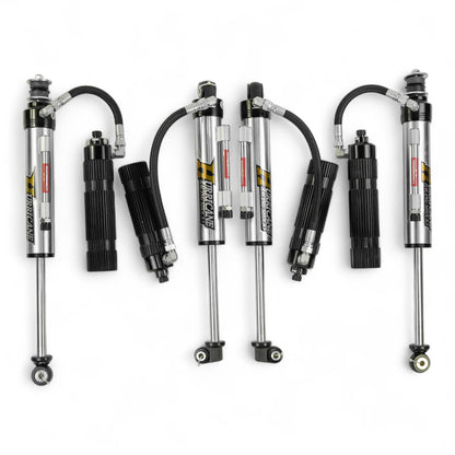 Hurricane Performance Extreme Seires  2.5", Single Tube Bypass Shocks  with Remote Resevoir for Jeep Wrangler JK