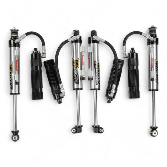 Hurricane Performance Extreme Seires  2.5", Single Tube Bypass Shocks  with Remote Resevoir for Jeep Wrangler JK