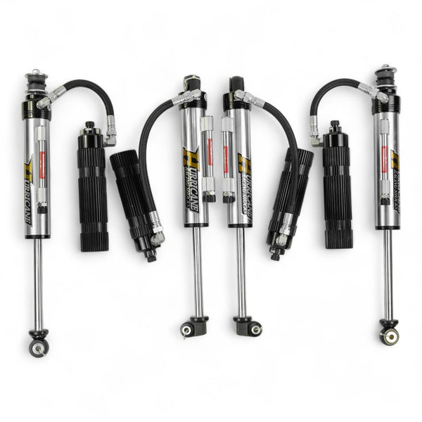 Hurricane Performance Extreme Seires  2.5", Single Tube Bypass Shocks  with Remote Resevoir for Jeep Wrangler JK