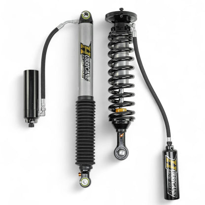 HURRICANE RACING EXTREME SERIES 2.5 FRONT COIL-OVER  & 2.5 MONOTUBE REAR SHOCKS WITH REMOTE RESERVIORS - 3 -WAY (2 COMPESSION + 1 REBOUND) DAMPING ADJUSTMENT FOR FORD F150