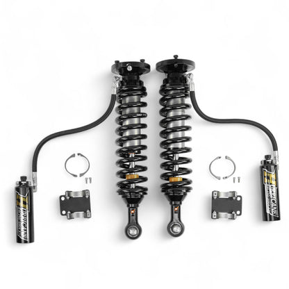 HURRICANE RACING EXTREME SERIES 2.5 FRONT COIL-OVER  & 2.5 MONOTUBE REAR SHOCKS WITH REMOTE RESERVIORS - 3 -WAY (2 COMPESSION + 1 REBOUND) DAMPING ADJUSTMENT FOR FORD F150