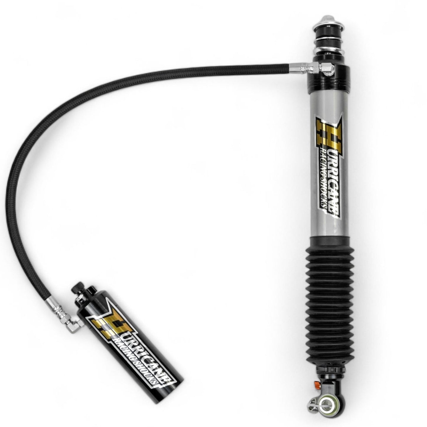 HURRICANE RACING EXTREME SERIES 2.5 FRONT COIL-OVER WITH REMOTE RESERVIOR & 2.5 MONOTUBE REAR SHOCKS WITH 3 -WAY (2 COMPESSION + 1 REBOUND) DAMPING ADJUSTMENT FOR TOYOTA FJ, PARADO & LEXUS
