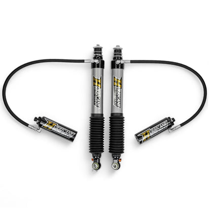 HURRICANE RACING EXTREME SERIES 2.5 FRONT COIL-OVER WITH REMOTE RESERVIOR & 2.5 MONOTUBE REAR SHOCKS WITH 3 -WAY (2 COMPESSION + 1 REBOUND) DAMPING ADJUSTMENT FOR TOYOTA FJ, PARADO & LEXUS