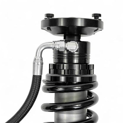 HURRICANE  RACING EXTREME SERIES 2.5 DUEL COMPRESSION ADJUST & SINGLE REBOUND ADJUST  FRONT COIL-OVER SHOCKS & 2.5 REAR EXTERNAL DUEL  BYPASS SHOCKS ( 1-2 " Lift) FOR FJ CRUISER PRADO, 4RUNNER AND FORTUNER