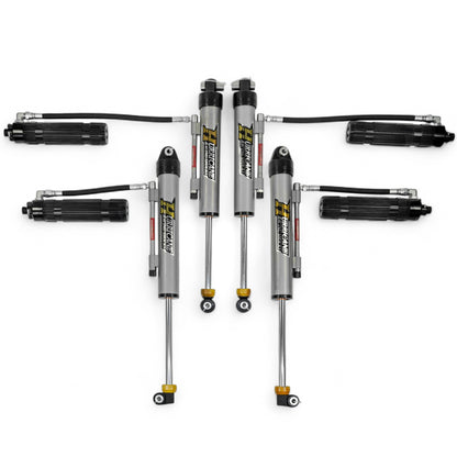 Hurricane Racing Extreme Series 2.5", Single Tube Bypass Shocks with Remote Reservoir for Jeep Wrangler JL,JT & 392