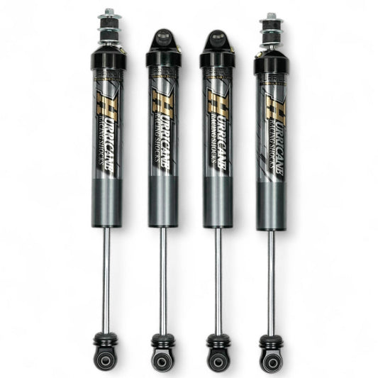 Hurricane Performance 2.5-inch Lift Kit with Hurricane 2.5 Aluminum Shocks for Jeep Wrangler JK