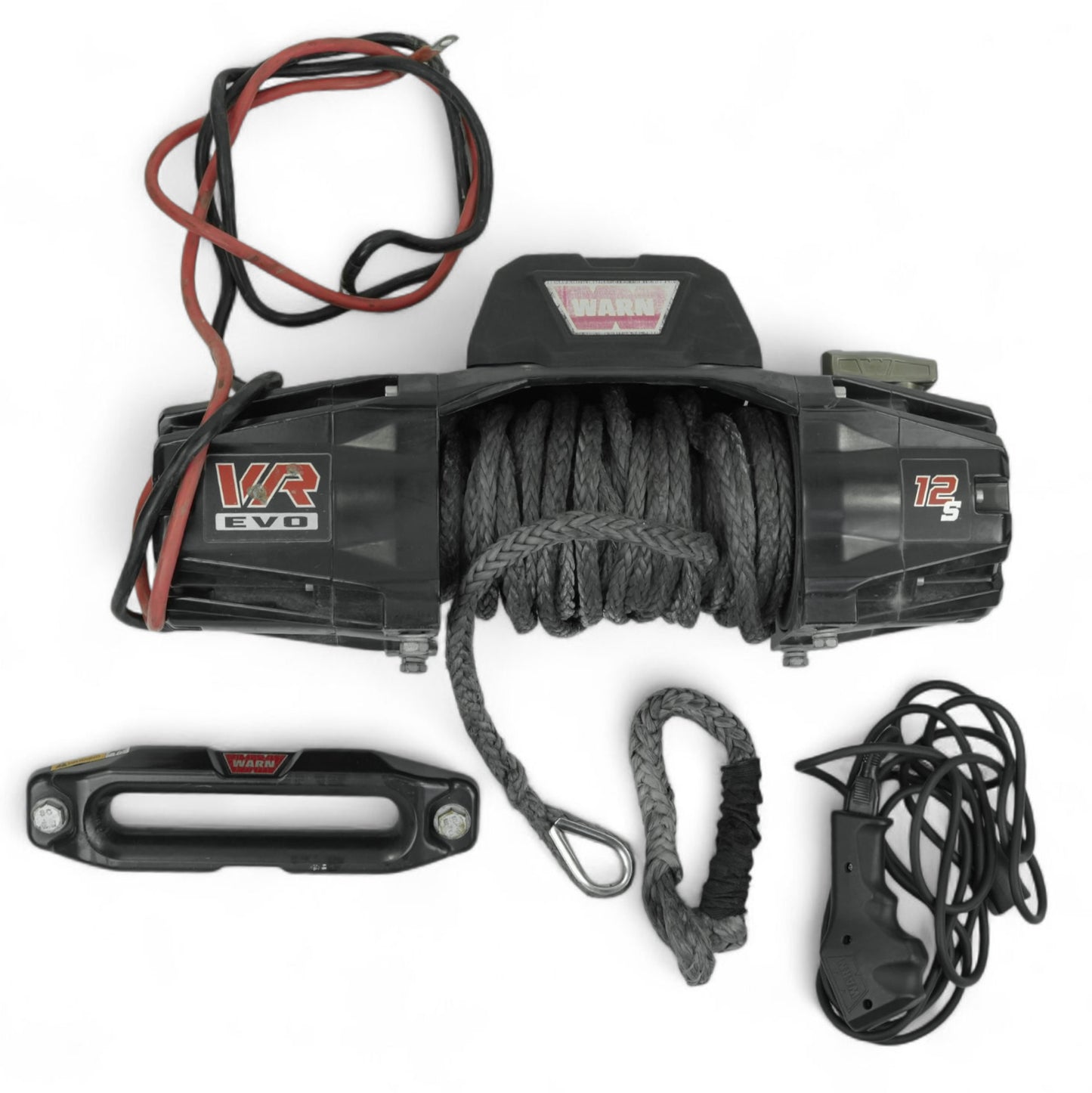 USED VR EVO 12-S - 12,000 lbs Winch With Synthetic Rope and Wireless Remote, 12V
