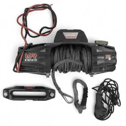 USED VR EVO 12-S - 12,000 lbs Winch With Synthetic Rope and Wireless Remote, 12V