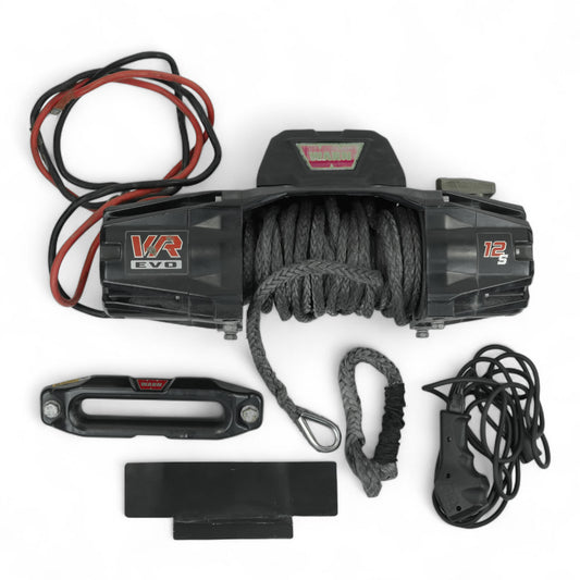 USED VR EVO 12-S - 12,000 lbs Winch With Synthetic Rope and Wireless Remote, 12V