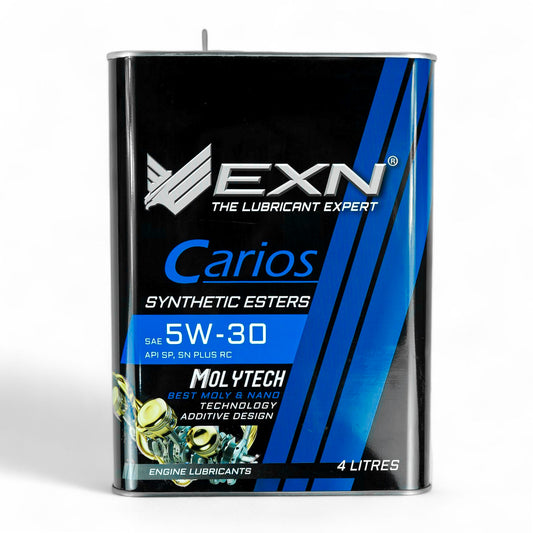 EXN CARIOS SAE 5W30 5W-30 SEMI SYNTHETIC ESTERS MOLYTECH ENGINE OIL-4 L