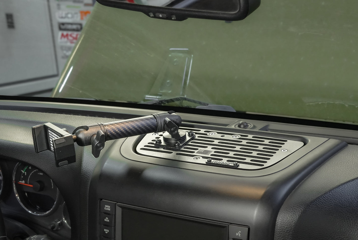 BulletPoint  Jeep Wrangler JK Platform Dash Mount Phone without Go Pro Holder
