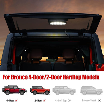 Rear Window Lift Gate Dome LED Light for Bronco Accessories 2/4-Door Hardtop(Not for Soft Top/Sport)
