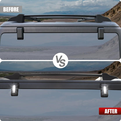 Rear Window Glass Hinge Cover with LED Lights for Ford Bronco 2021 -2024