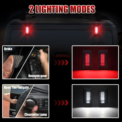 Rear Window Glass Hinge Cover with LED Lights for Ford Bronco 2021 -2024