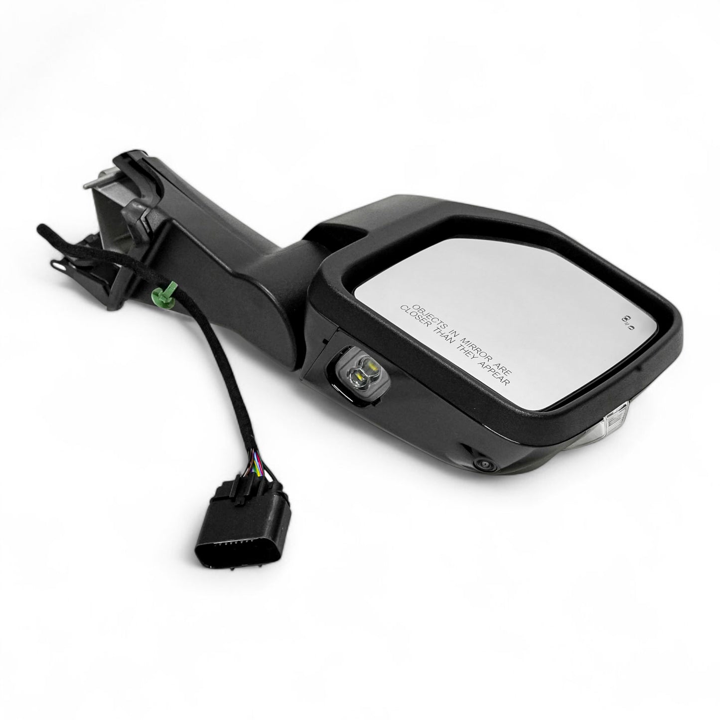 SIDE MIRROR WITH TURN SIGNAL LEDS & PUDDLE LIGHTS, A BUILT-IN CAMERA, AND BLIND SPOT SENSOR TECHNOLOGY