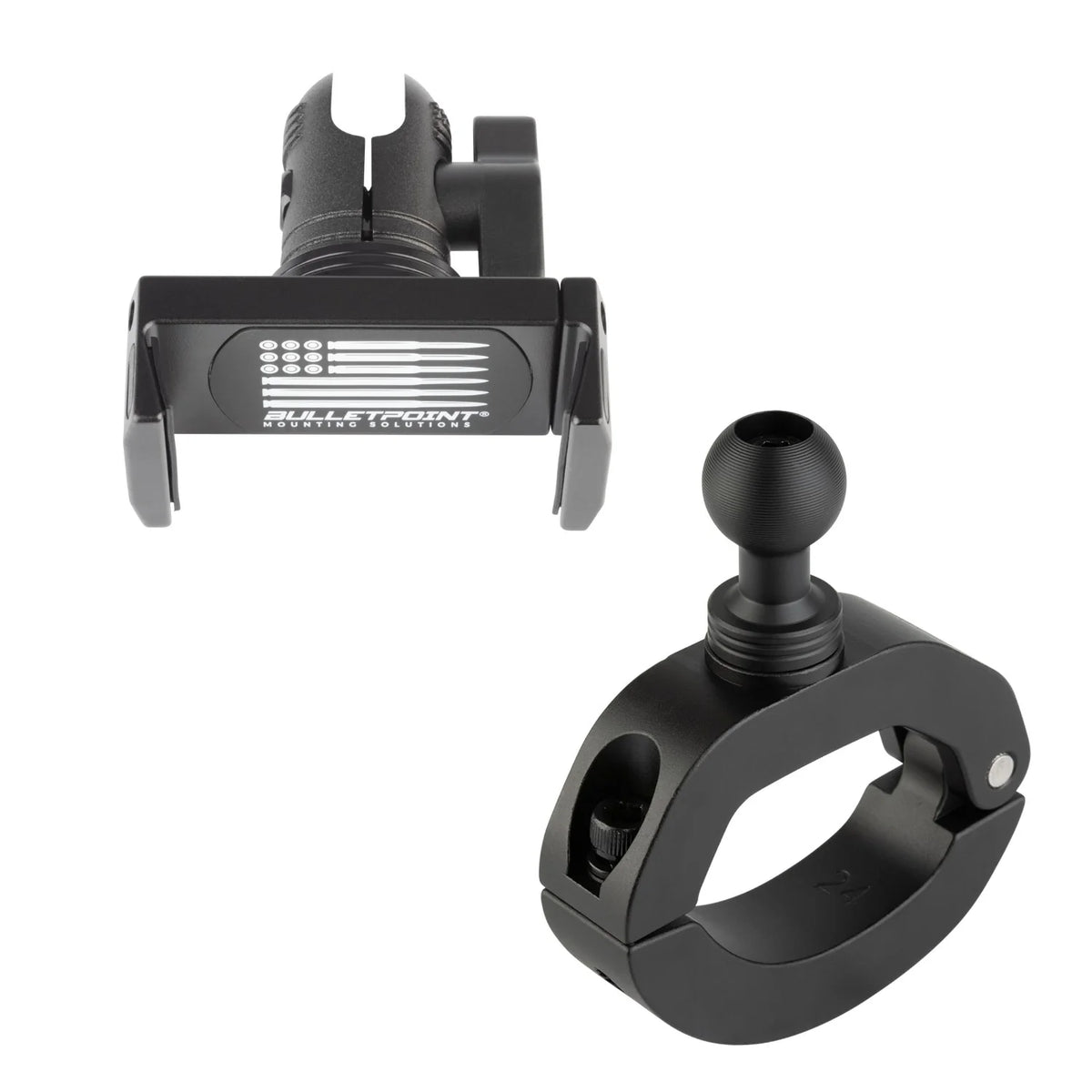 BulletPoint Passenger Grab Bar Mount w/ phone holder compatible with 2024+ Jeep Wrangler JL, 4xe & Gladiator