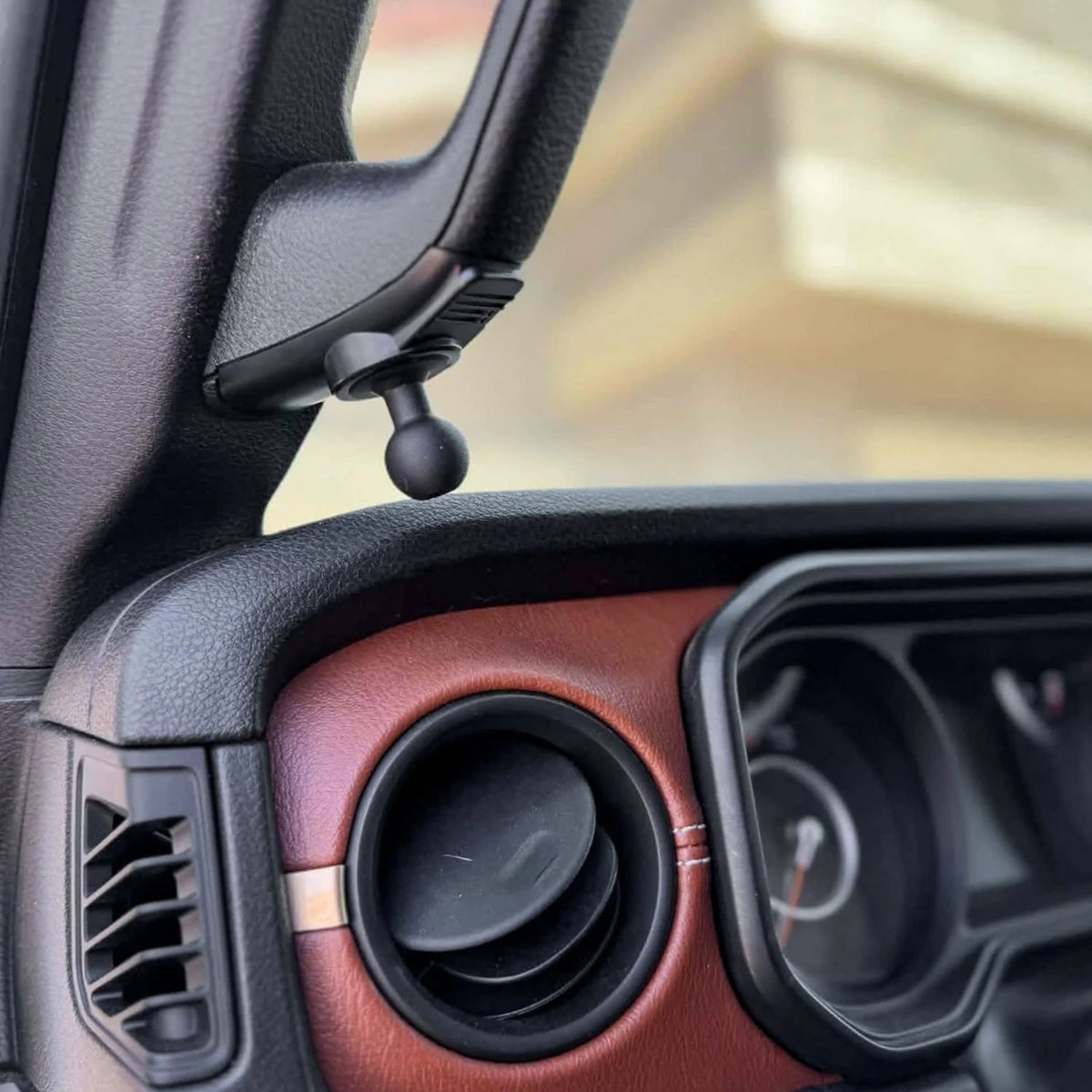 BulletPoint A-Pillar Grab Bar Mount with 20mm Ball for Jeep Wrangler JL/JLU & JT  2024+