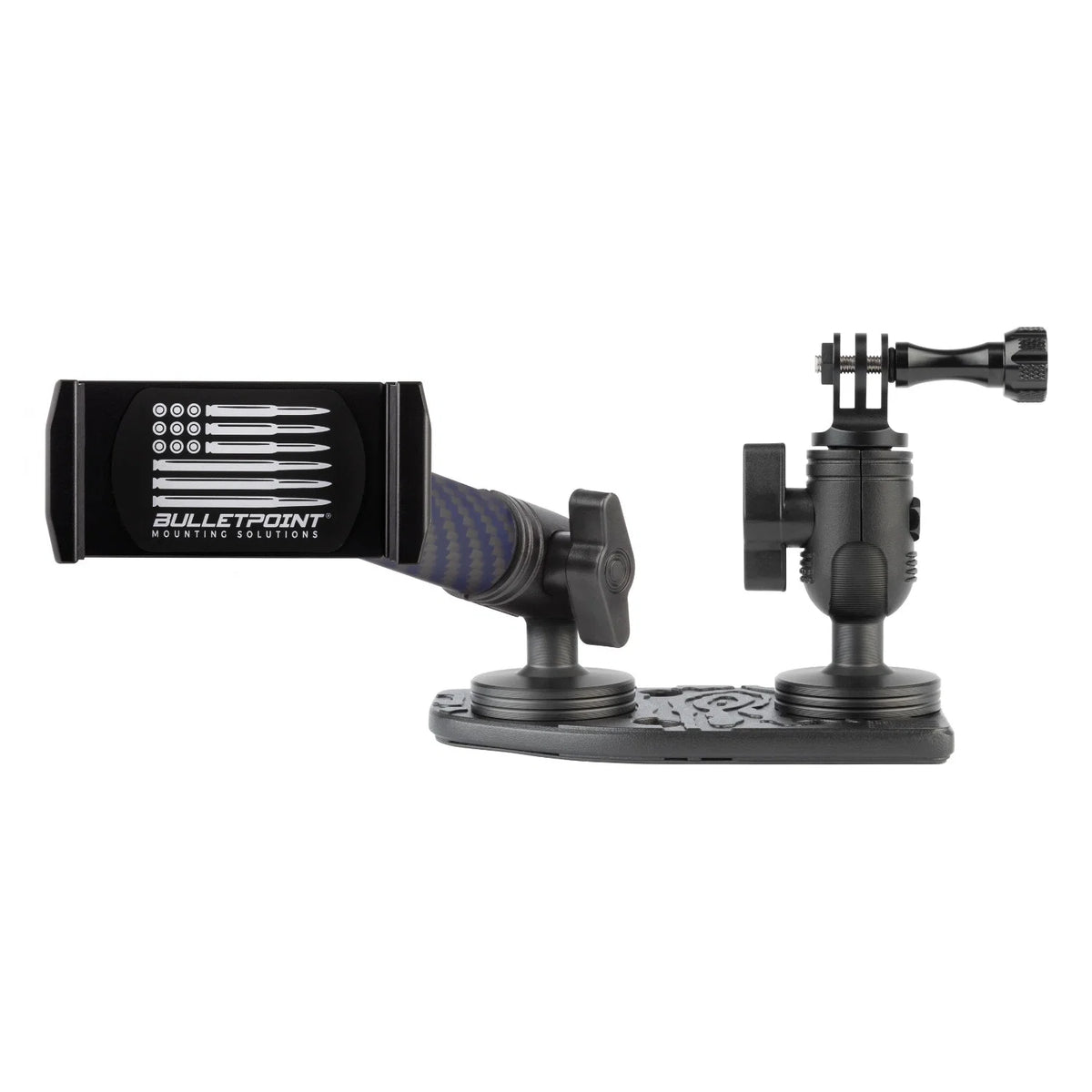 BulletPoint Driver Side Dual Ball Metal Dash Mount with Gopro Holder Phone Holder for New 2024+ Jeep Wrangler JL & Jeep Gladiator
