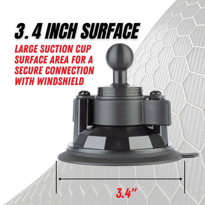 BulletPoint Suction Cup Mount 3.5" Diameter with Integrated 20mm Mounting Ball