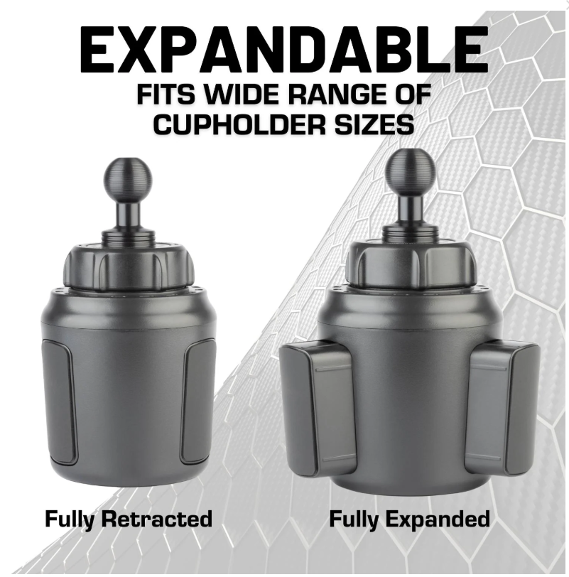 BulletPoint Adjustable Cupholder Phone Mount Single Device Holder