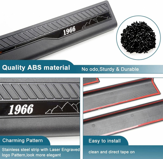 Door Sill Guards Protector Kit for 2021 - 23 Ford Bronco 2 DOOR