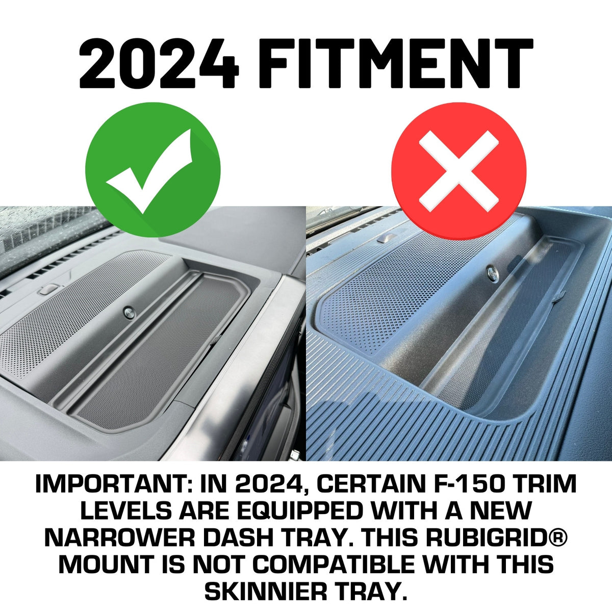 Bulletpoint 2021-2026 Ford F-150 & Raptor Phone Holder Multi-Device Dash Mount