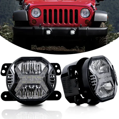 Hurricane  4" LED WindTunnel Fog Lights for Jeep JL JK JT