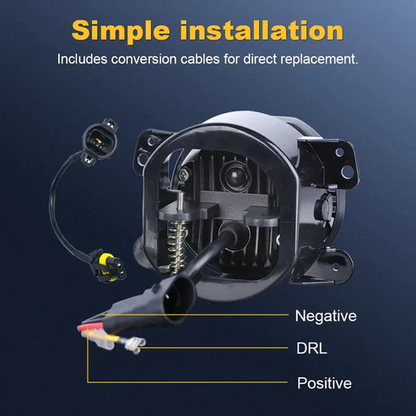 Hurricane  4" LED WindTunnel Fog Lights for Jeep JL JK JT