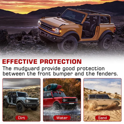 Front Bumper Mudflaps for Ford Bronco 2021+