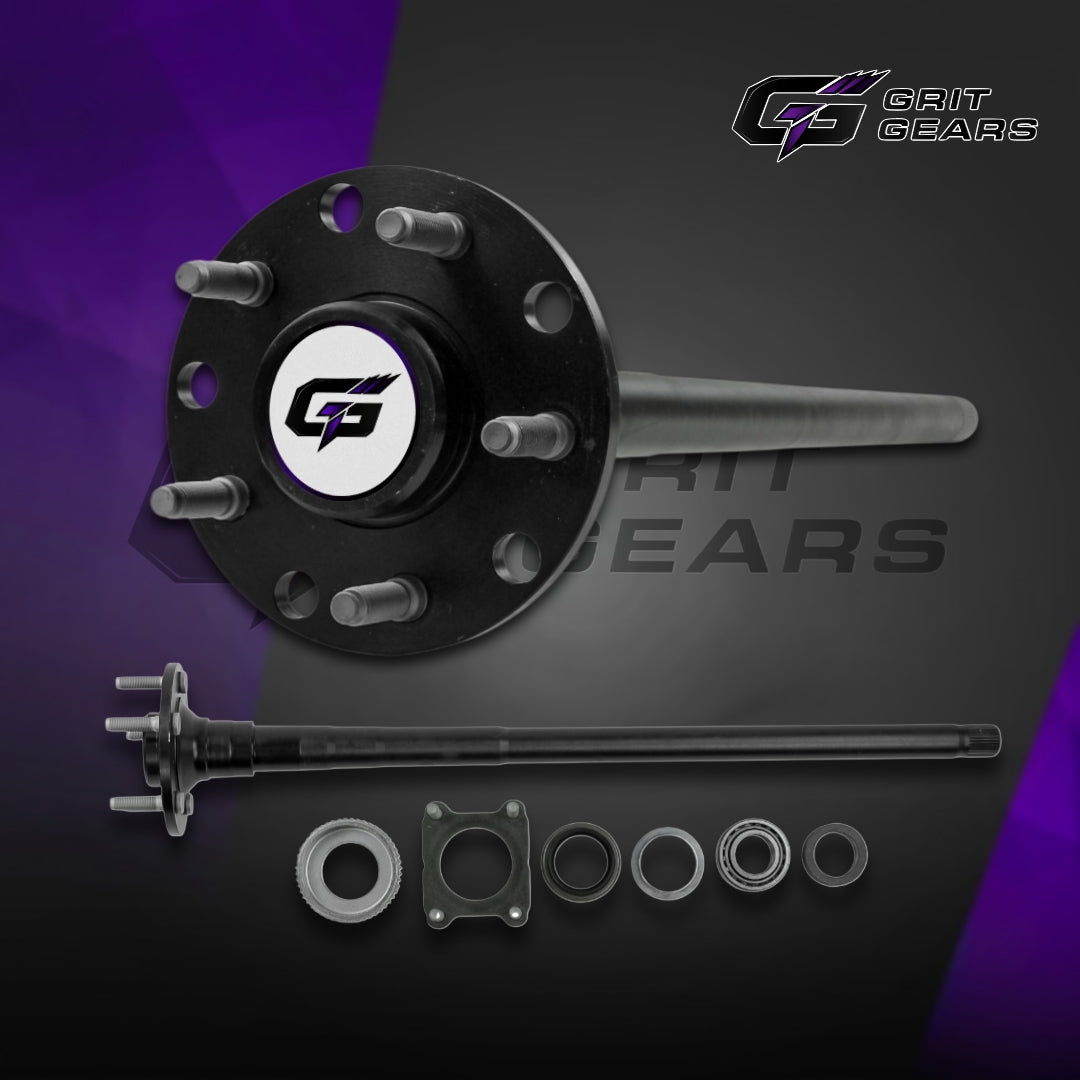 GRIT GEARS 4340 Chromoly Rear Axle Kit for Jeep Wrangler JL and Gladiator Wide Track 32 Spline