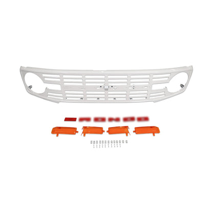 Off-Road Gloss White Vintage Grille for 2021+ Ford Bronco