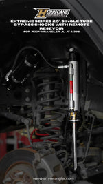 Hurricane Performance Extreme Seires  2.5", Single Tube Bypass Shocks  with Remote Resevoir for Jeep Wrangler JL,JT & 392