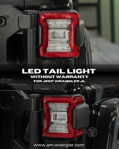LED Tail Light Without Warranty for Jeep Wrangler JL