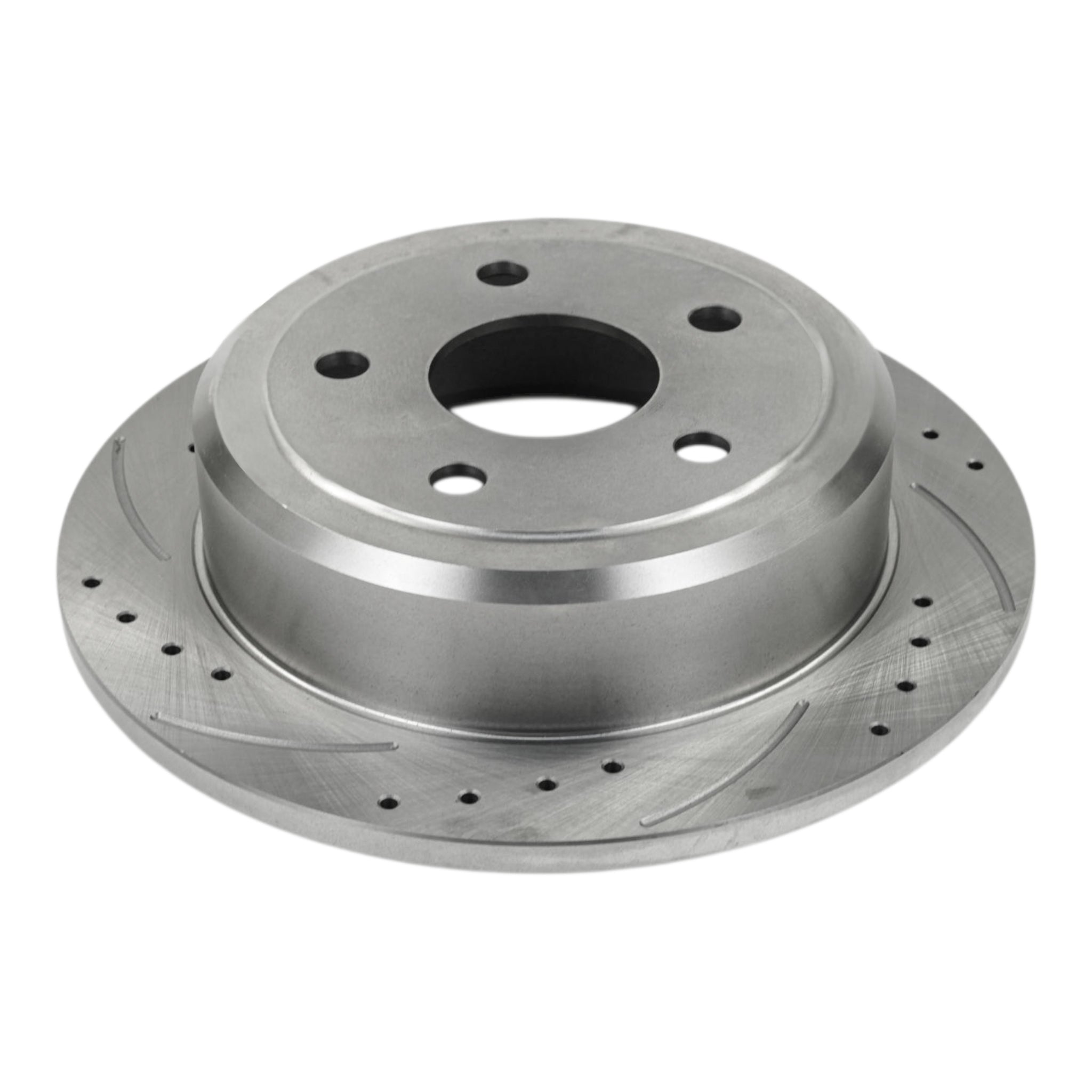 Hurricane Performance Slotted & Drilled Rear Brake Discs For Jeep Wrangler JK